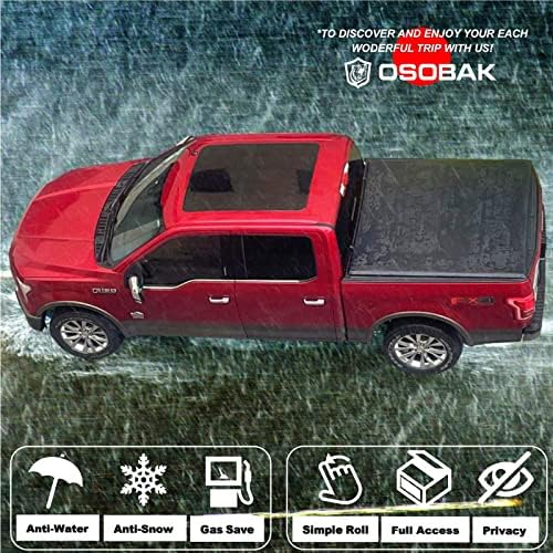 ОСОБАК мека тркалање 6'2 Камион Tonneau Cover компатибилен за 2015-2023 Chevrolet Colorado GMC Canyon Vinyl Bed Cover | Флота