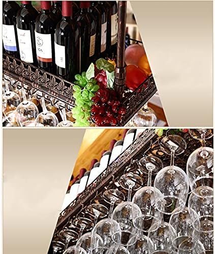 Jhhl Вино стаклена решетка, држач за стакло од вино, стаклена решетка за вино, стаклена решетка за шампањ, стаклена решетка за решетки