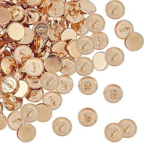 Ph pandahall 100pcs 11,5 mm метални рамни копчиња легури за шипки за шиење занаети за занаети и накит - светло злато