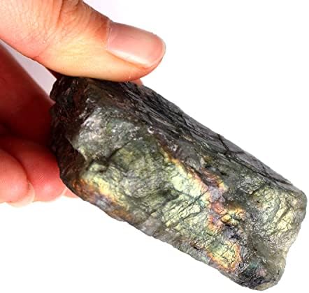 Laaalid xn216 1pc 10-60g Прекрасен лабрадорит шарен груб скапоцен камен блиц суровини минерали подарок реики кристални камења заздравување