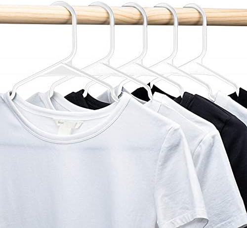 Забележан пластичен стандард за 30 закачалки за облека компјутер бела употреба домаќинство и организатори контејнери за складирање на слики