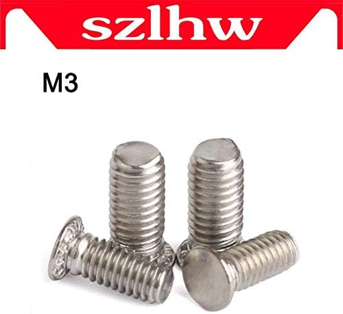 Завртки 10 парчиња M3 304 завртки за притискање на притисок од не'рѓосувачки челик Завртки за притискање на плочи за притискање на плочи за притисок M36/8/10/12-25 -