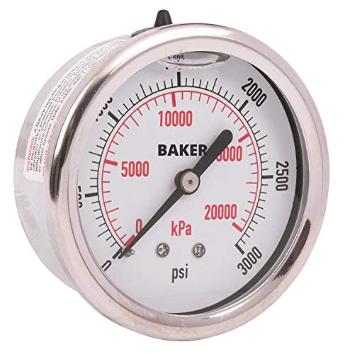 Мерач на притисок на Бејкер AHNC-3000P, 0 до 3000 psi