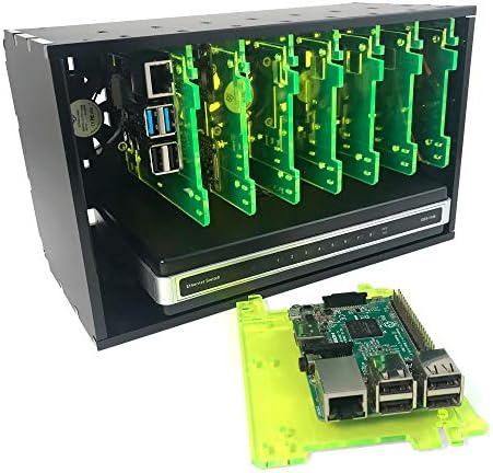 C4Labs Cloudlet Case: Cluster Case за Raspberry Pi и други компјутери со единечна табла-црна вар