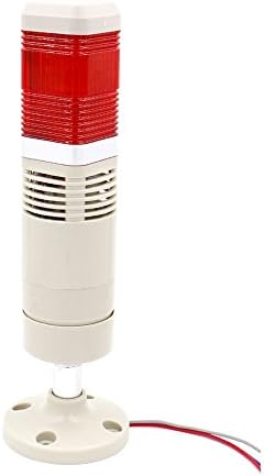 Индустриски сигнал за индустриски сигнал светлосна колона LED аларм за аларм, кула, индикатор за светло за светло, светло за светло, црвен DC 12V LGP-402TJ