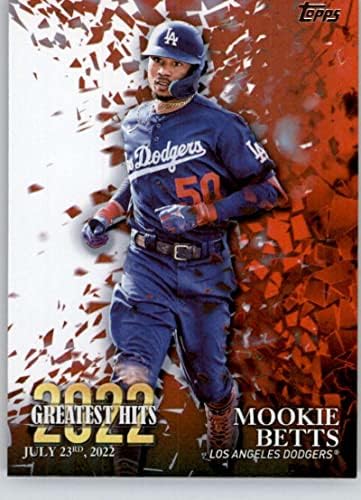 2023 Topps 2022 Најголеми хитови 22GH-4 Mookie Betts NM-MT Лос Анџелес Доџерс Бејзбол Трговска картичка MLB