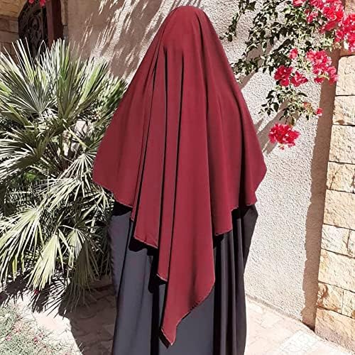 Womenените муслимански долги Химар Рамадан Ејд молитвена облека Хиџаб шамија завиткан шифон абаја jilbab ислам никаб хиџаб