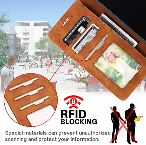 Флип паричник кутија за Samsung Galaxy A52 4g / 5g кутија, слотови за картички за фолио, магнетна PU кожа заштитник фолио капаче [блокирање