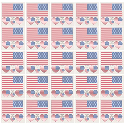 Налепници за спортски налепници на Toyandona 25 парчиња налепници за ден на независност на налепници на американски национални знами