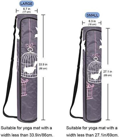 Agгдн Јога Мат Торба, Птица Кафез Со Гулаби Вежба Јога Мат Превозникот Целосна Поштенски Јога Мат Носат Торба Со Прилагодливи Лента За Жени Мажи