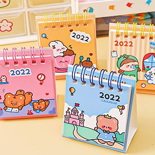 Pretyzoom Pocket Calendar Pocket Calendars 6pcscute Desktop Calendar 2022 Standing Flip Calender Mini 2022 Desk Calendar Memo For Monea Mebore