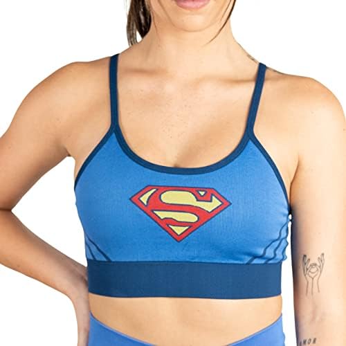 DC Comics тренинг спортски градници за отстранливи влошки за прилагодлива лесна поддршка салата за јога градник Харли Квин Супермен