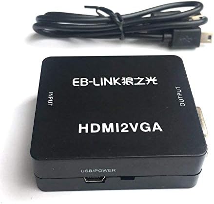 Mini HDMI до VGA 1080P Адаптер за видео конвертор со HD со висока дефиниција за HD TV VHS Blu PS3 Xbox