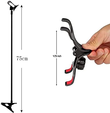 Ајбал Универзален штанд за мобилни телефони, мрзлива заграда, држач за мобилни телефони, држач за клип, држач за телефон со долги раце за клип