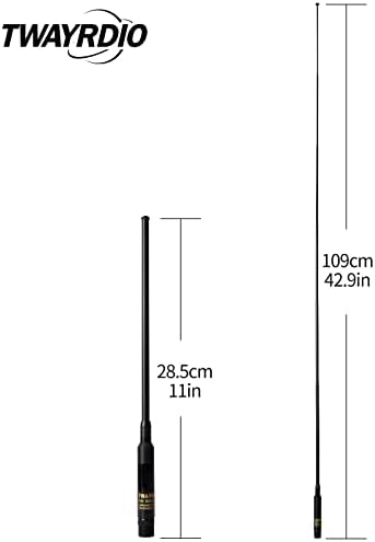 Femaleенска замена за замена на антена за замена на женска замена 2M/70cm VHF/UHF Телескопска рачна рачна рачна рачна рачна храна за висока добивка за Baofeng UV-5R GT-3 UV-5RA UV-5RB UV-5RC UV