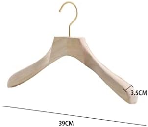 Lysldh природен камфор дрво за гардероба облека за гардероба продавница за домашни облеки што висат закачалка што не е лизгање