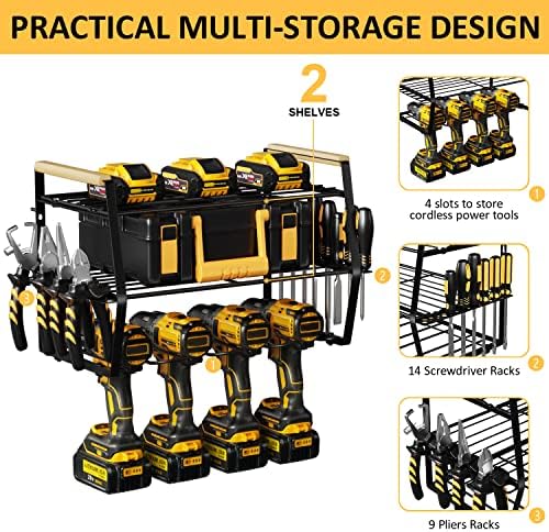 Cfbf Моќ Алатка Организатор Ѕид Монтирање, Гаража Алатка Организатор И Складирање, Тешки Вежба Носителот, Моќ Алатка За Складирање
