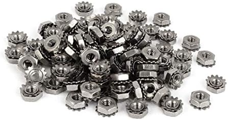 X-Ree 8 -32 304 Не'рѓосувачки челик женски нишка KEP HEX HEAD LOCK NUT 100PCS (8 -32 304 ROSCA HEMBRA de Acero Inoxidable Kep Tuerca de Bloqueo