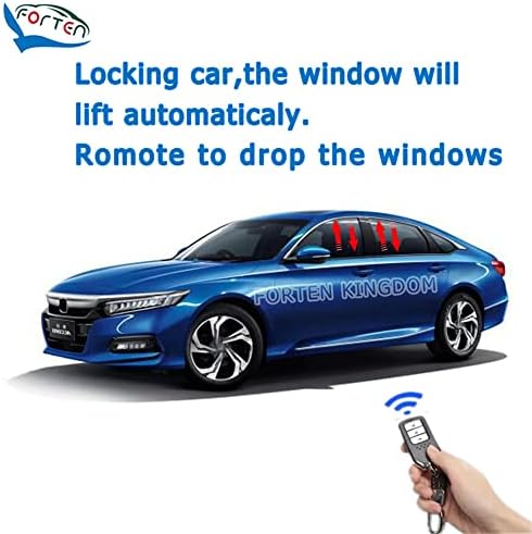 Forten Kingdom Car Auto Window Lift Затвори автоматски прозорец поблиску отворено огледало папка Потопиот покрив со поблиска брзина заклучување на системот модул додатоци за Honda