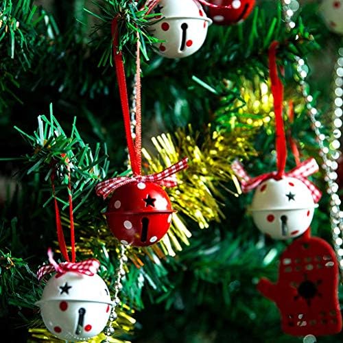 Абаодам 12 парчиња Божиќен Украс Од Ѕвонче Приврзок Од Железно Ѕвоно За Празнична Декорација Што Се Користи За Славење На Среќен Божиќ