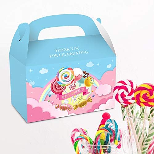 12 Пакет Бонбони Декорација За Роденденска Забава, Слатка Торба За Подароци Со Лижавчиња, Среќен Ден Добрите Торби За Лекување Бонбони