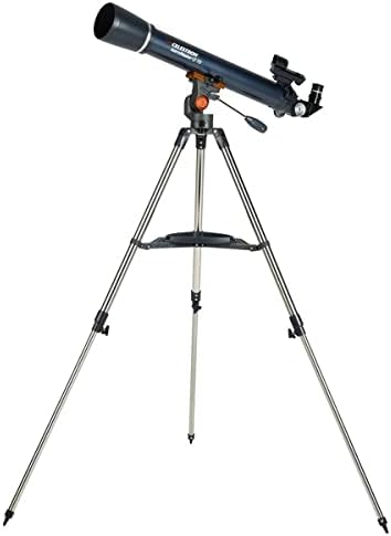 Celestron AstroMaster LT 60AZ Рефрактор Не-Алатка За Поставување Прекршување Телескоп, Сина Со Основни Паметен Телефон Адаптер