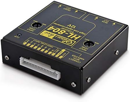 Синуслив 14244 HL-804 конвертор на високо/ниско ниво 4 со далечински високо ниво/конвертор на сигнал на ниско ниво црно