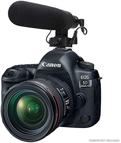 Дигитален NC Advanced Super Cardioid Microphone компатибилен со Sony Alpha A99 II со мртва мавта со ветерни мачки