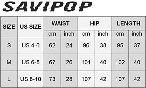 Savipop женски џемпери на дното со џебови со џебови со високи половини за тренингот џогерски панталони со еластична половината