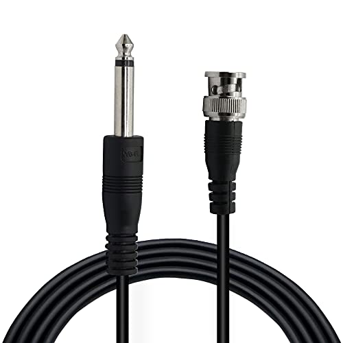 PNGKNYOCN BNC MALE до 6,35 mm 1/4 инчен машки аудио кабел ， 6,35mm MONO TS приклучок до BNC приклучок за приклучок за конектор за конектор