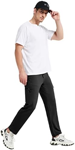 Специјални магични џемпери за џемпери за мажи со џебови со џебови со права нозе, обични панталони отворени атлетски панталони