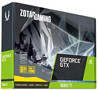 Zotac Geforce GTX 1660 Ti Gaming Dual Fan Graphics Card - 6 GB