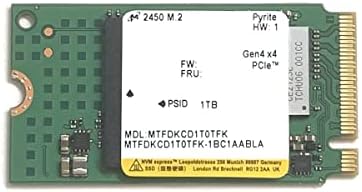 Micron SSD 1TB M.2 2242 42MM NVME PCIE 4.0 MTFDKCD1T0TFK 2450 серија Solid State Drive за Lenovo Dell HP Laptop Ultrabook