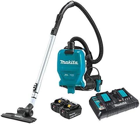 Makita XCV09PT 18V X2 LXT® литиум-Iон без безжичен безжичен 1/2 галон ХЕПА филтер ранец на ранец сув вакуумски комплет