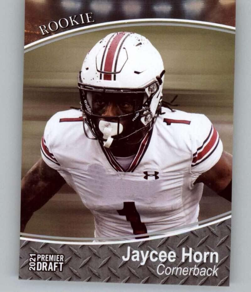 2021 Sage Hit Premier Draft Silver #22 Jaycee Horn RC RC Dookie South Carolina Gamecocks Football Trading Card