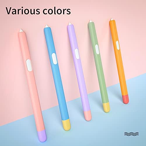 Кутија со двојна боја на ракав за S Pen на Samsung Galaxy Tab S7/S7+/S7 Fe/S8/S8 Plus/S8 Ultra таблет молив за покривање на кожата