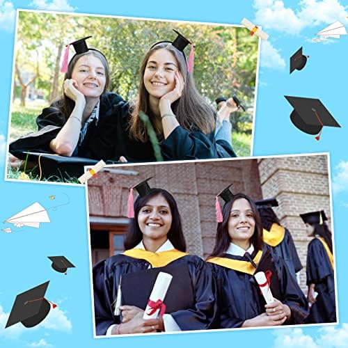 Шапка За дипломирање Лента За Глава 4 Парчиња Миниandенска Капа Лента За Глава за 2022 Година Украси За Дипломирање