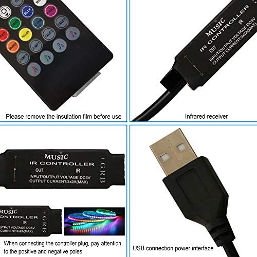 RTNLIT 20 Клучеви 5v Музика Инфрацрвени Далечински Управувач, USB 5V RGB LED Лента Светлината Затемнување ЗА RGB LED Лента Светлина