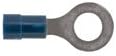 Klein Tools C61214 60000 серија изолирани јазици за пржење на терминали на мерила, 22-18 AWG, 100-пакет, 17/64-инчен дупка