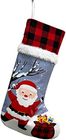 Божиќни украси за божиќни декорации Божиќни приврзоци Божиќни чорапи стариот човек снежен човек елен печатено божиќни чорапи за подароци