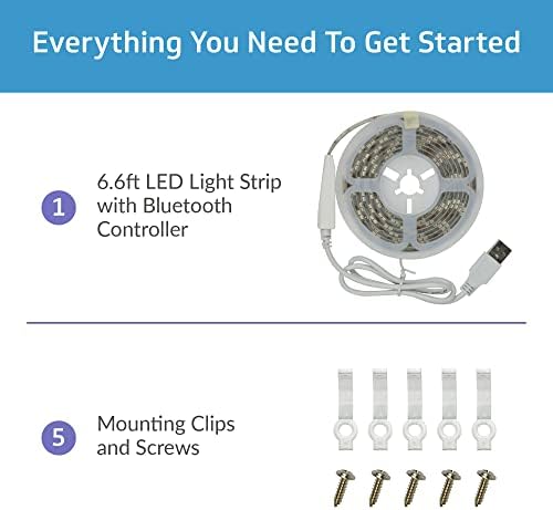 TrueColor Паметни LED Ленти Светла - 2M USB Лента Светлина Со Bluetooth Контрола На Светлината-Стан Контролирани &засилувач; Програмабилни