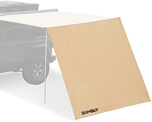 Samид на Samout Awning, 4,6ft x 9,5ft, PU10000mm водоотпорно продолжение на ветерницата за ветерници за возило, UV50+ за дополнителна