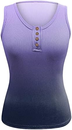 PMMQRRKUU жени лажички резервоар за вратот на горниот дел од предниот дел од кошулата без ракави камизола врвна плетена блуза обична