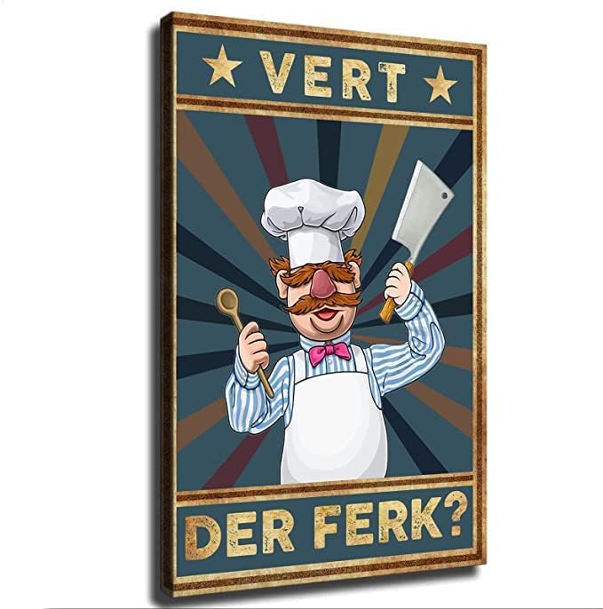 Шведски готвач Верт дер Ферк постер дома декор платно сликарство HD слика спална соба дневна соба декор wallидна уметност рамка без рамка