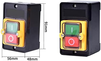 1PCS KAO-5 PUSH CONTCH SWITCH Водоотпорен KAO-5M KAO-5H10A 220V 380V за прекинувач за вежбање на машината за машина за сечење