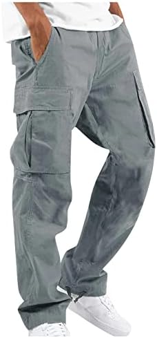 Менски панталони обични, мажи товарни џемпери атлетски широки панталони во салата за вежбање опуштено вклопување тактички панталони