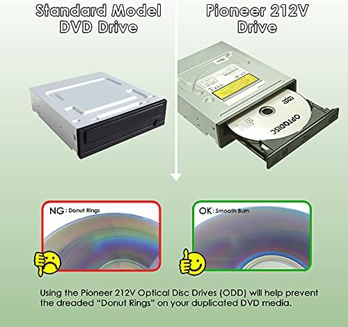 Vinpower Digital Pioneer BDR-212V 16X Blu-ray DVD CD Внатрешен пакет на погон на горилникот со 6x 25 GB Azo LTH BD-R 50 дискови