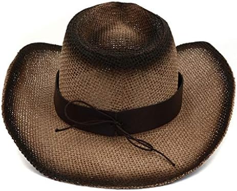 МАНХОНГ ХАТ кожена капа капа Мажи за појас Возење жени широки каубојски западни ретро бејзбол капачиња од бејзбол капа