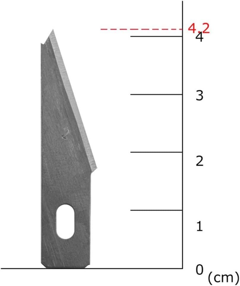 Linalife 100pcs на големо на големо со хоби сечило 2 замена од не'рѓосувачки челик хоби сечило за занаетчиски нож за занаетчиски нож
