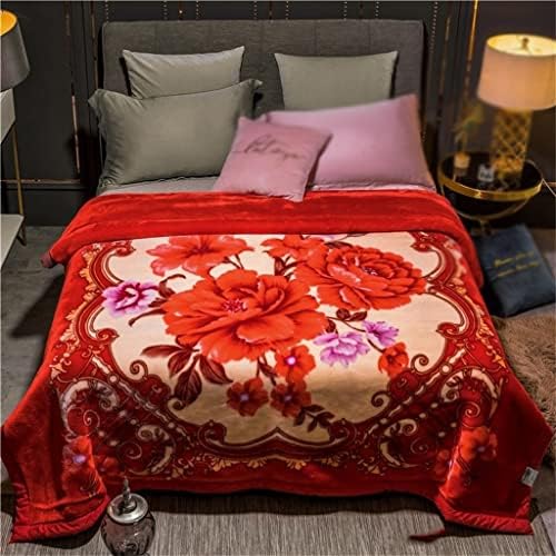 Hldeth софа покритие ќебе меко топло густо кревети за кревети гроздобер цвеќиња со цвеќиња печатено ќебе за руно